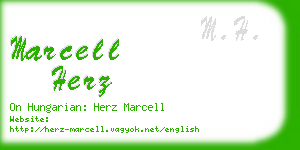 marcell herz business card